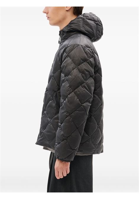 base lt down hooded jacket man black HIKING PATROL | AW25003CHARCOAL BLACK